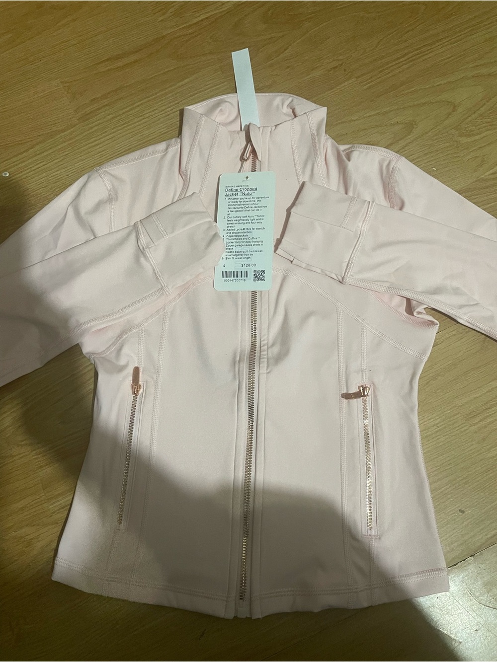 lululemon Pink Zip-Up woman’s define jacket
